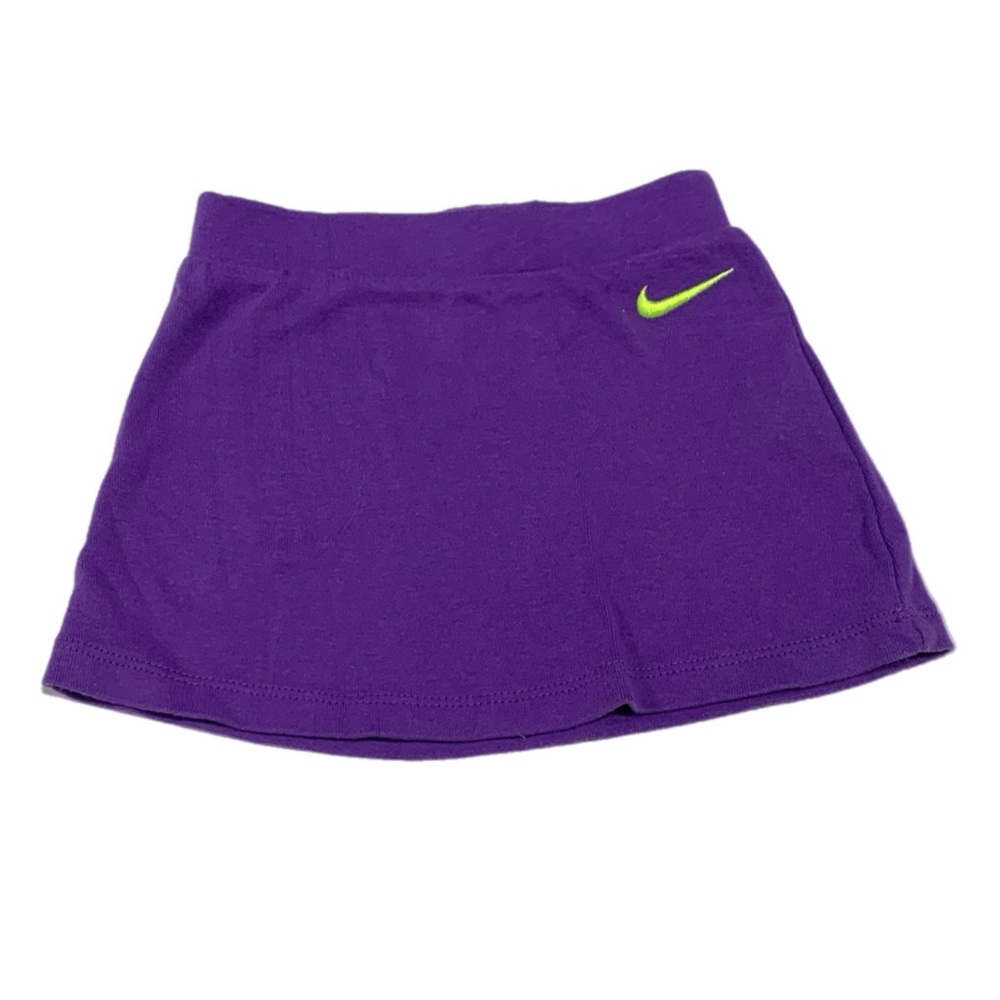 Nike Purple - Skirt with Neon Yellow Nike Logo‎ - Size 6-9 months 4235